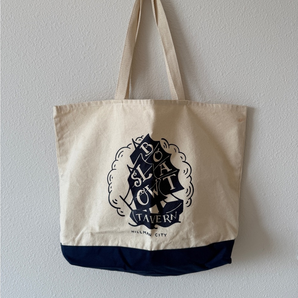 Canvas Tote Bag with Graphic Print